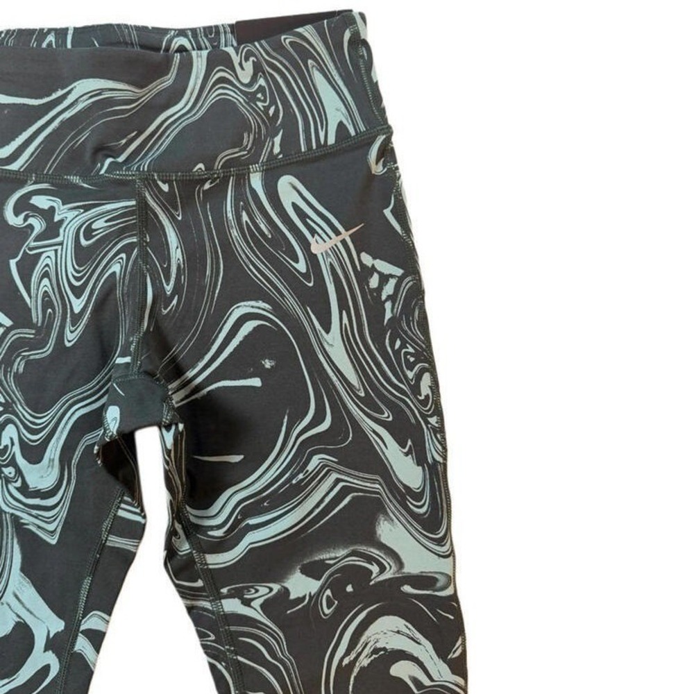 Nike Epic Lux Tight Running‎ Leggings Teal Black Marble Swirl Print Dri-FIT New